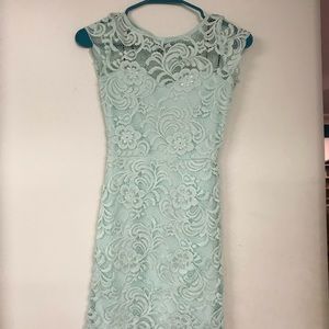 LIGHT BLUE LACE DRESS